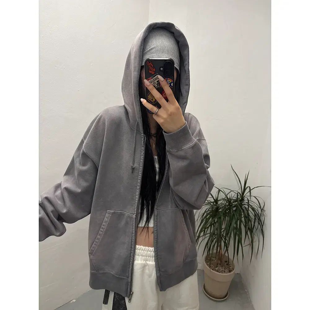 ビームス BEAMS Wide Short Fit Faded hoodie