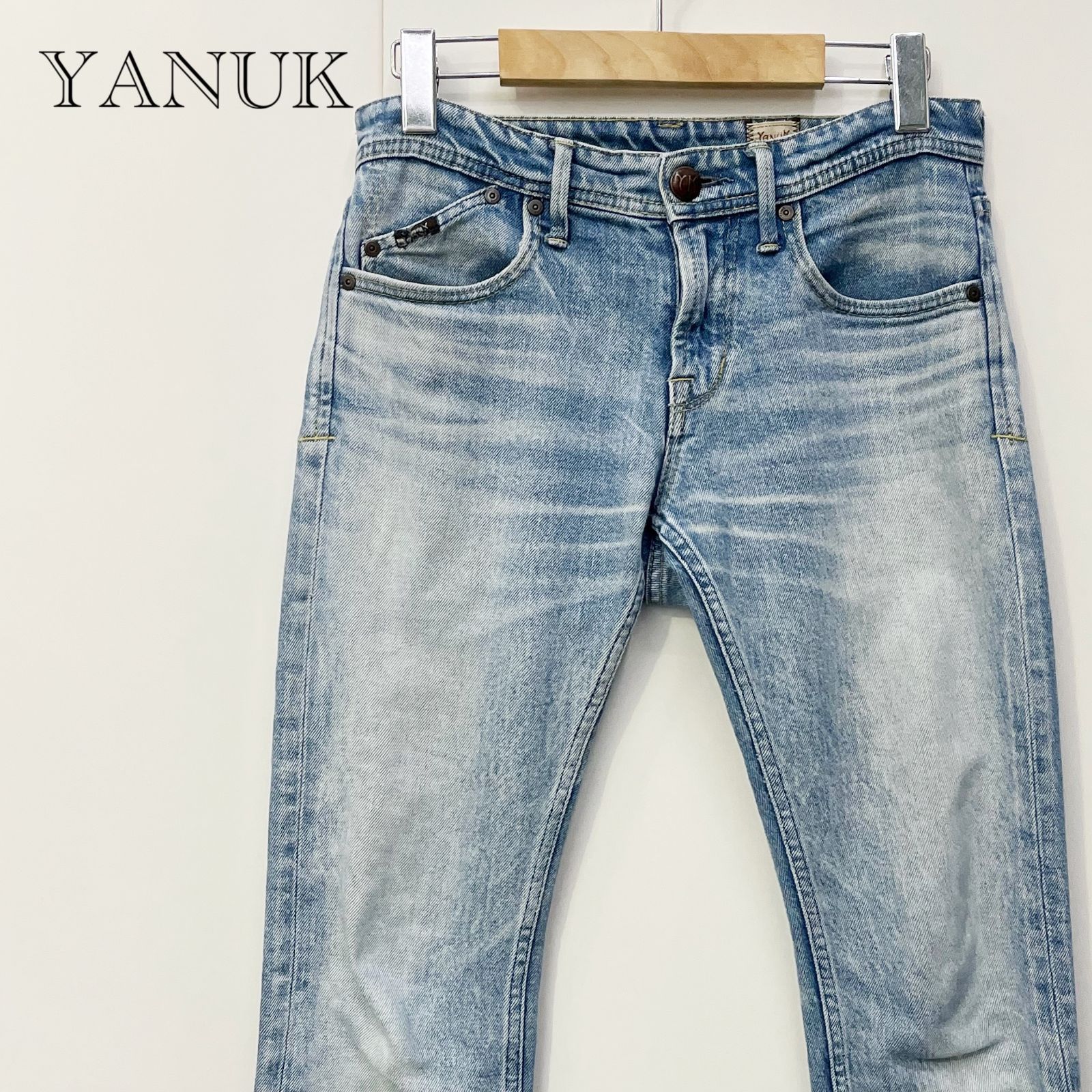 YANUK VINCENT ヤヌーク ヴィンセント スリム テーパード デニム 29 パンツ 57291002 日本製 ブルー ズボン メンズ _208023