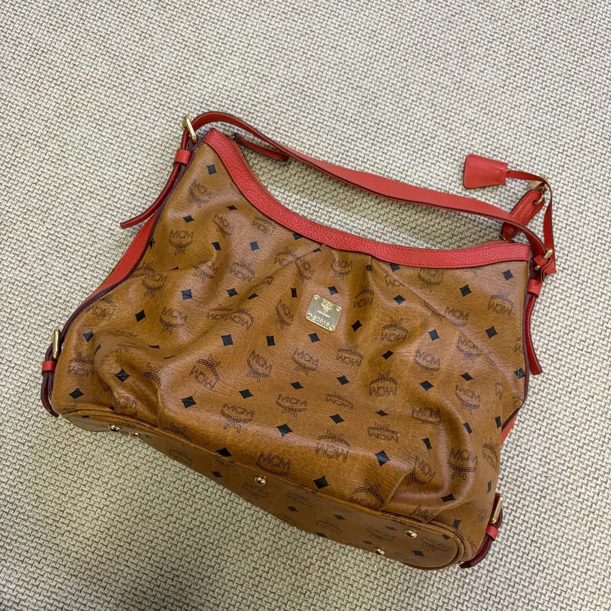 実寸確認 MCM HOBO BAG ショルダーバッグ 0608D2