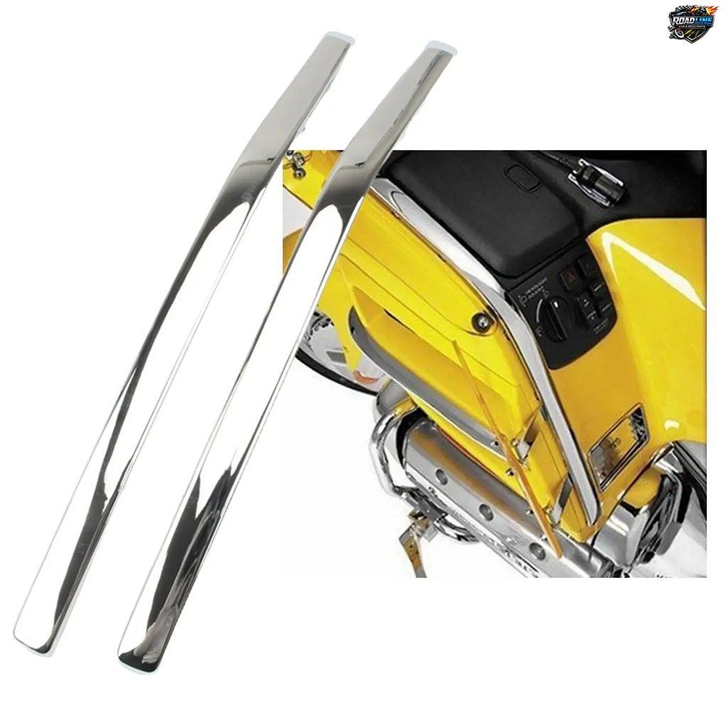 ホンダ ゴールドウイング GL1800 2001-2011用 オートバイアクセサリー サイドボックストリム サドルバッグ装飾 反射ストリップ GL1800