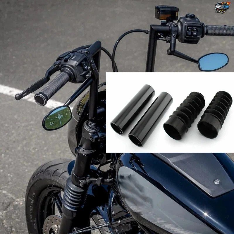 ハーレーダビッドソン ナイトスター 975 RH975 2022-2024 用 フロントフォーク ゲイターカバー - モーターサイクル ブーツ ショック ダスト