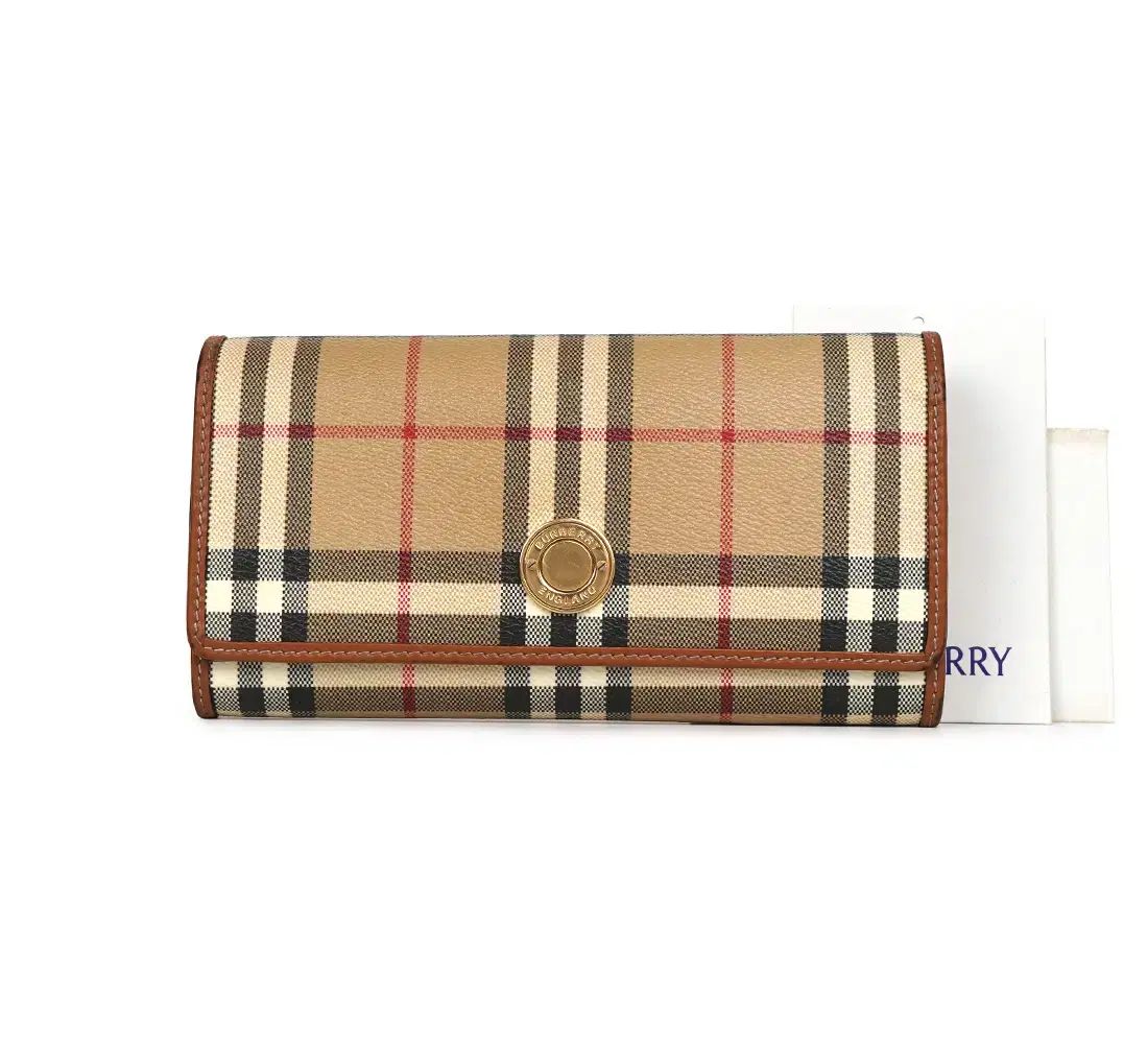 中古ブランド BURBERRY チェック フォールディング 長財布 8094421