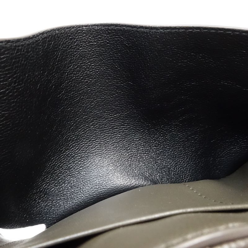 【中古】SAINT LAURENT サンローラン 三つ折り財布 602791 モノグラム マルチフォールドウォレット Vステッチ レザー ダークグレー レディース /182006 【中古】SAINT LAURENT サンローラン 三つ折り財布 602791 モノグラム マルチフォールドウォレット Vステッチ レザー ダークグレー レディース /182006