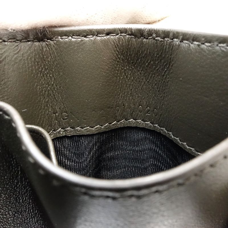 【中古】SAINT LAURENT サンローラン 三つ折り財布 602791 モノグラム マルチフォールドウォレット Vステッチ レザー ダークグレー レディース /182006 【中古】SAINT LAURENT サンローラン 三つ折り財布 602791 モノグラム マルチフォールドウォレット Vステッチ レザー ダークグレー レディース /182006