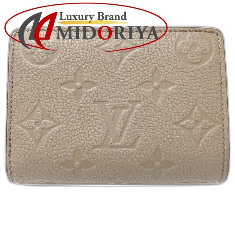 【中古】LOUIS VUITTON ルイヴィトン 二つ折り財布 M80152 ポルトフォイユ クレア モノグラム アンプラント トゥルトレール レディース /182056