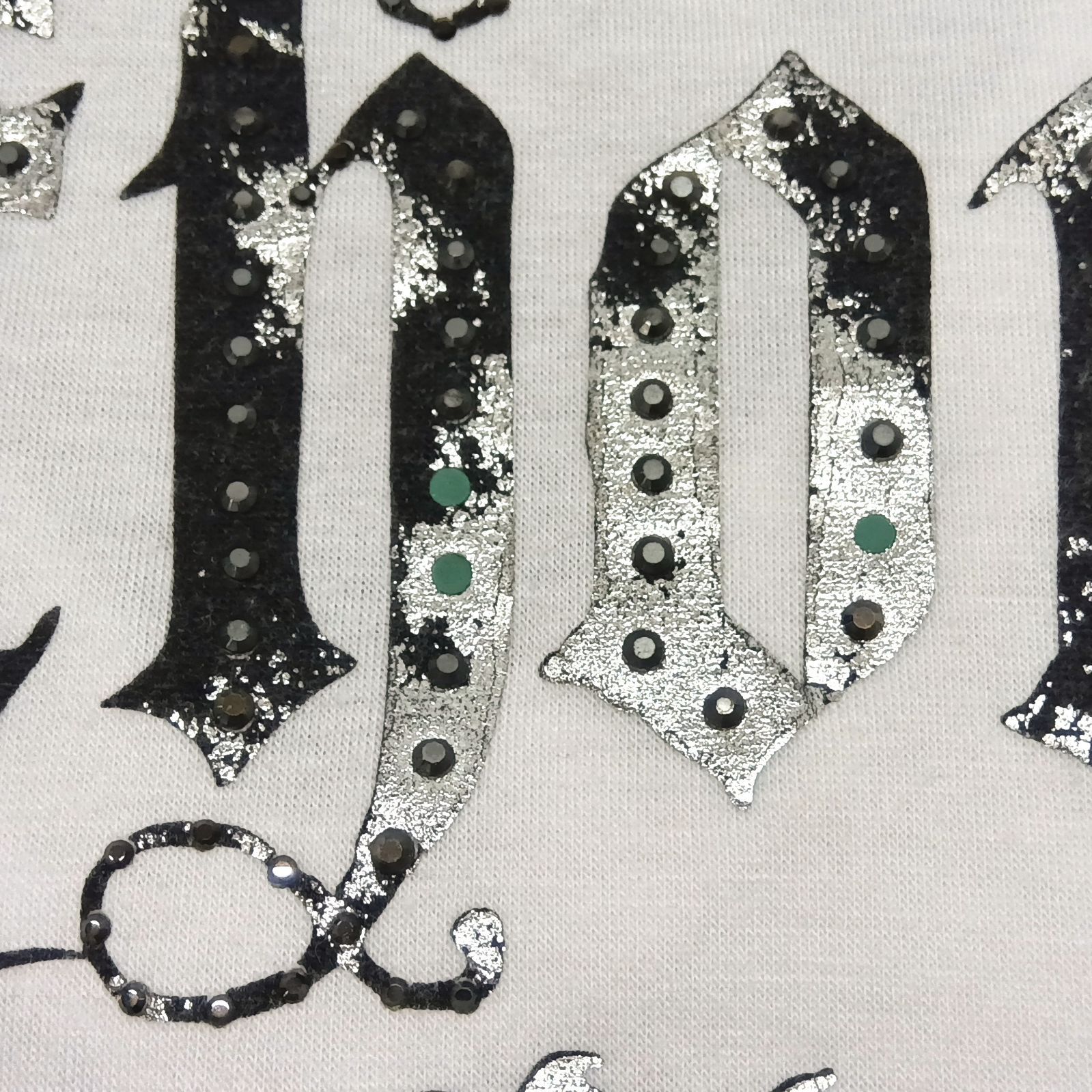 y2k LAGUST ラガス スカル 薔薇 ドクロ Tシャツ ラインストーン 