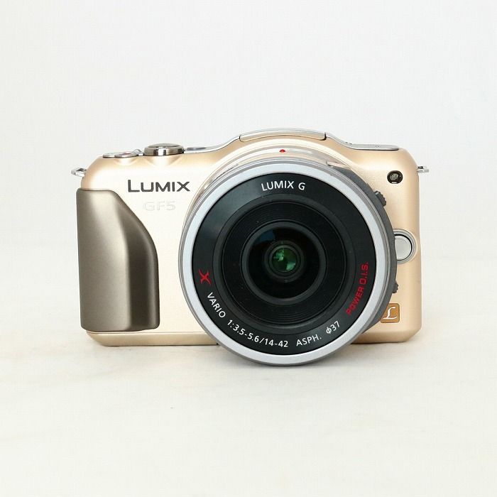 【中古】(パナソニック) Panasonic LUMIX DMC-GF5X-N ズームレンズキット ゴールド