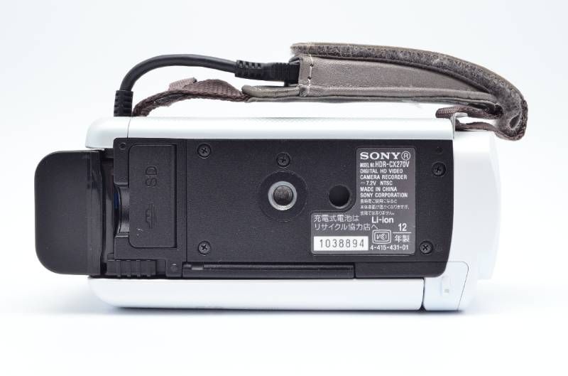 動作品】SONY HDR-CX270V ホワイト AVCHD Full HD 内蔵32GB GPS搭載