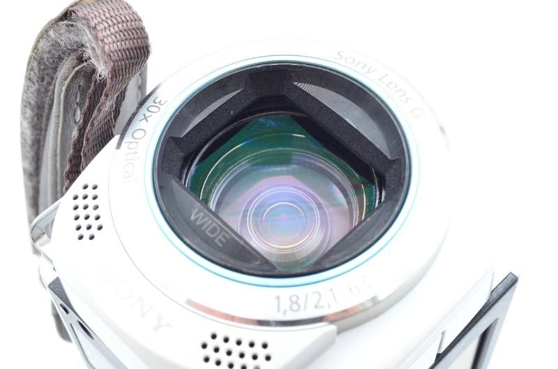 動作品】SONY HDR-CX270V ホワイト AVCHD Full HD 内蔵32GB GPS搭載