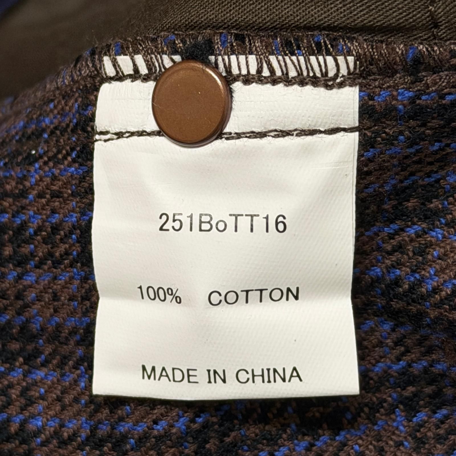 参考上代27500円 未使用 BoTT 25SS Plaid Double knee Short