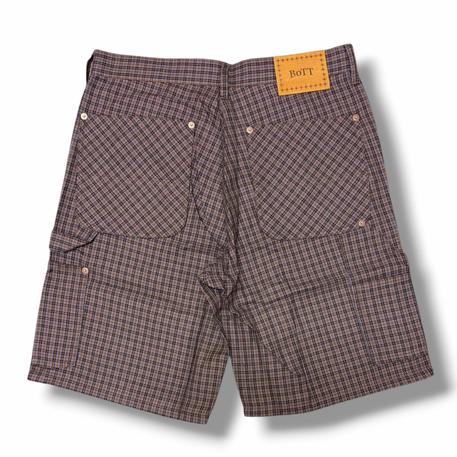 参考上代27500円 未使用 BoTT 25SS Plaid Double knee Short