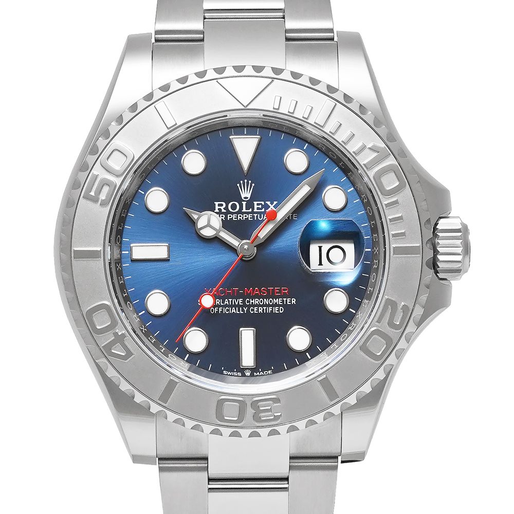 未使用品 箱・2026年4月保証書付き ROLEX ヨットマスター 40 ロレジウム ブライトブルー Ref.126622 メンズ 腕時計