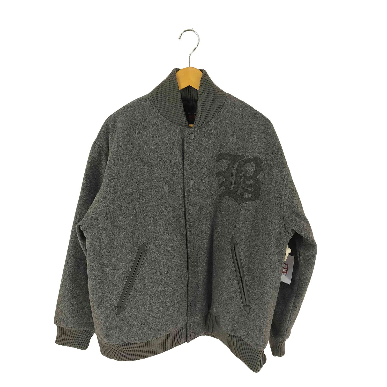 シックスティエイトアンドブラザーズ 68＆BROTHERS Melton Varsity Jacket B メンズ import：XL