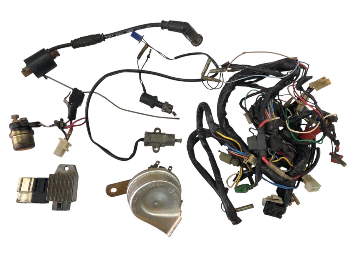 YAMAHA　TW200E　2JL　電装セット　メインハーネス　レギュレーター　スターターリレー　リレー　ホーン　ＯＨにも（中古）2922-N3420