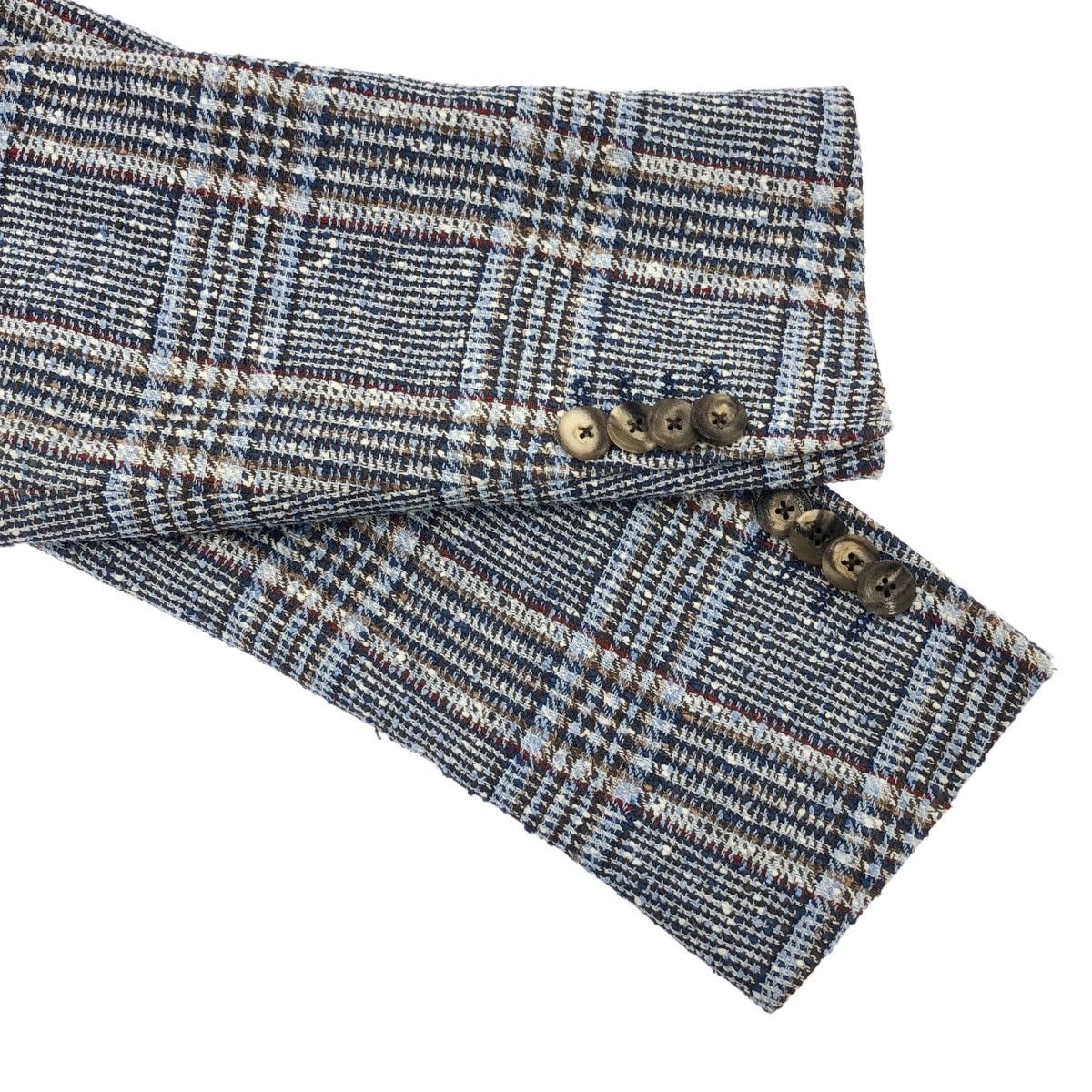 ETRO エトロ 21SS ツイードテーラードジャケット 211-1G108-1059 ブルー 48 ETRO エトロ 21SS ツイードテーラードジャケット 211-1G108-1059