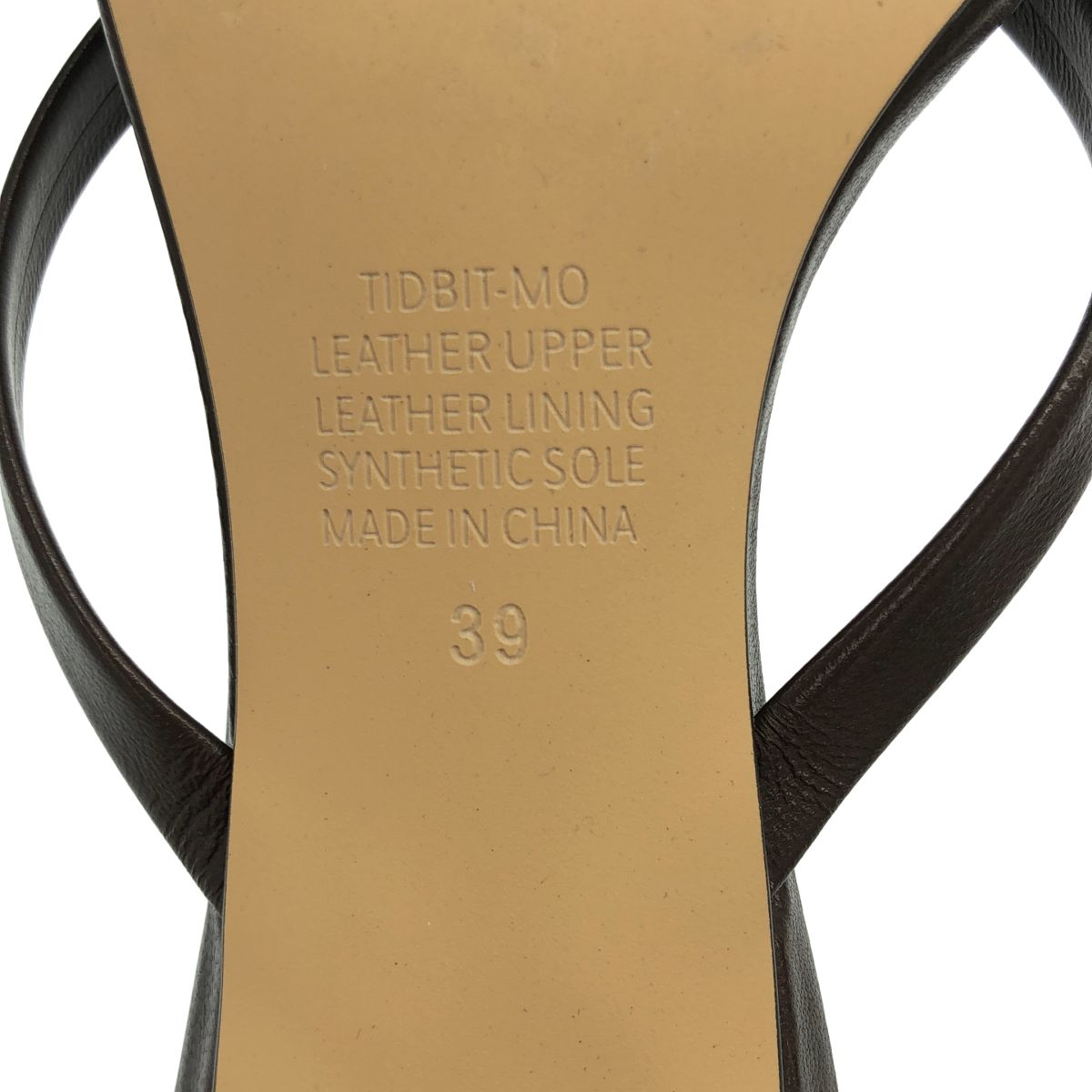 mollini モリーニ LETHER TONGS レザートングサンダル ブラウン - メルカリ