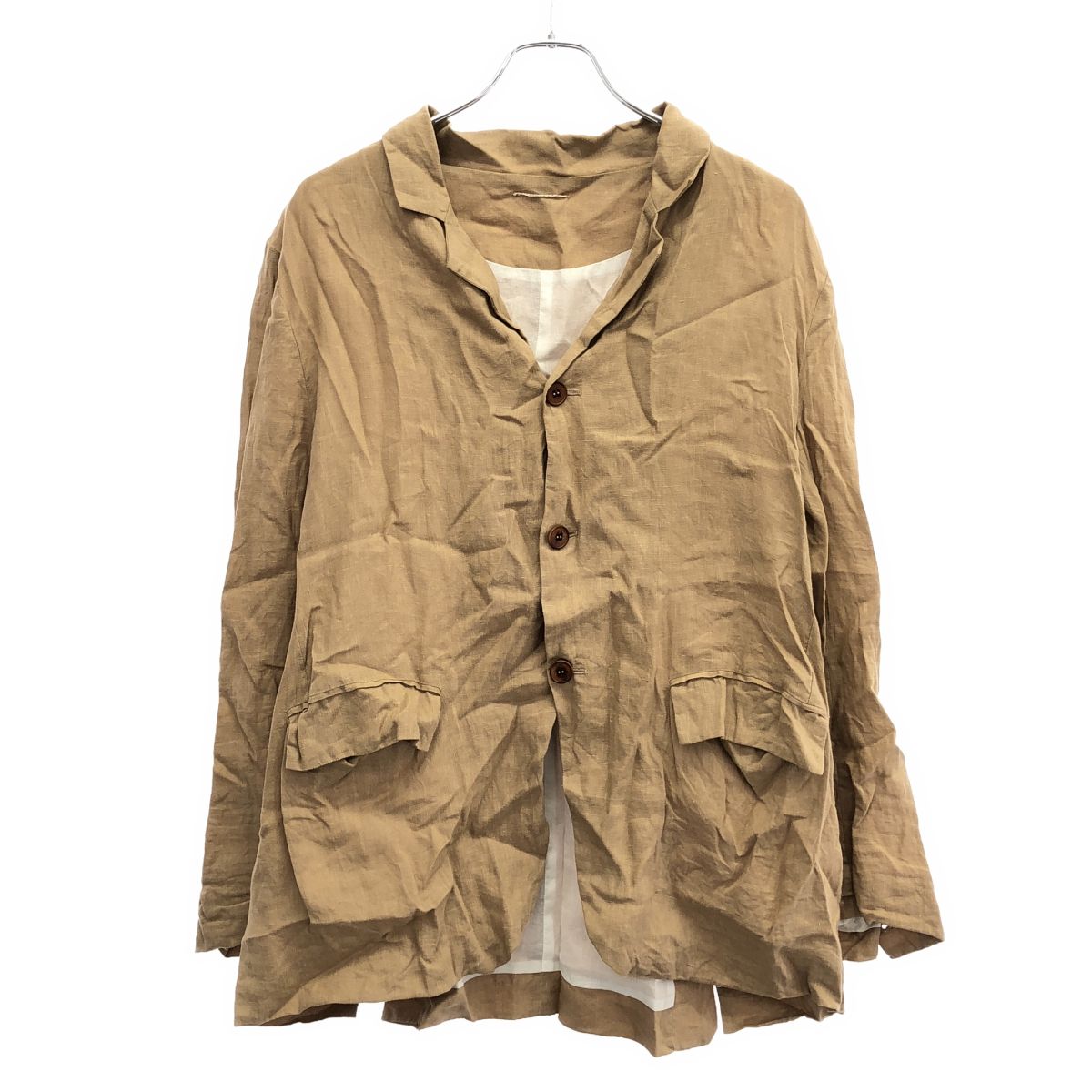NOUSAN ノウザン 22SS リネン3Bジャケット&パンツ セットアップ ベージュ L