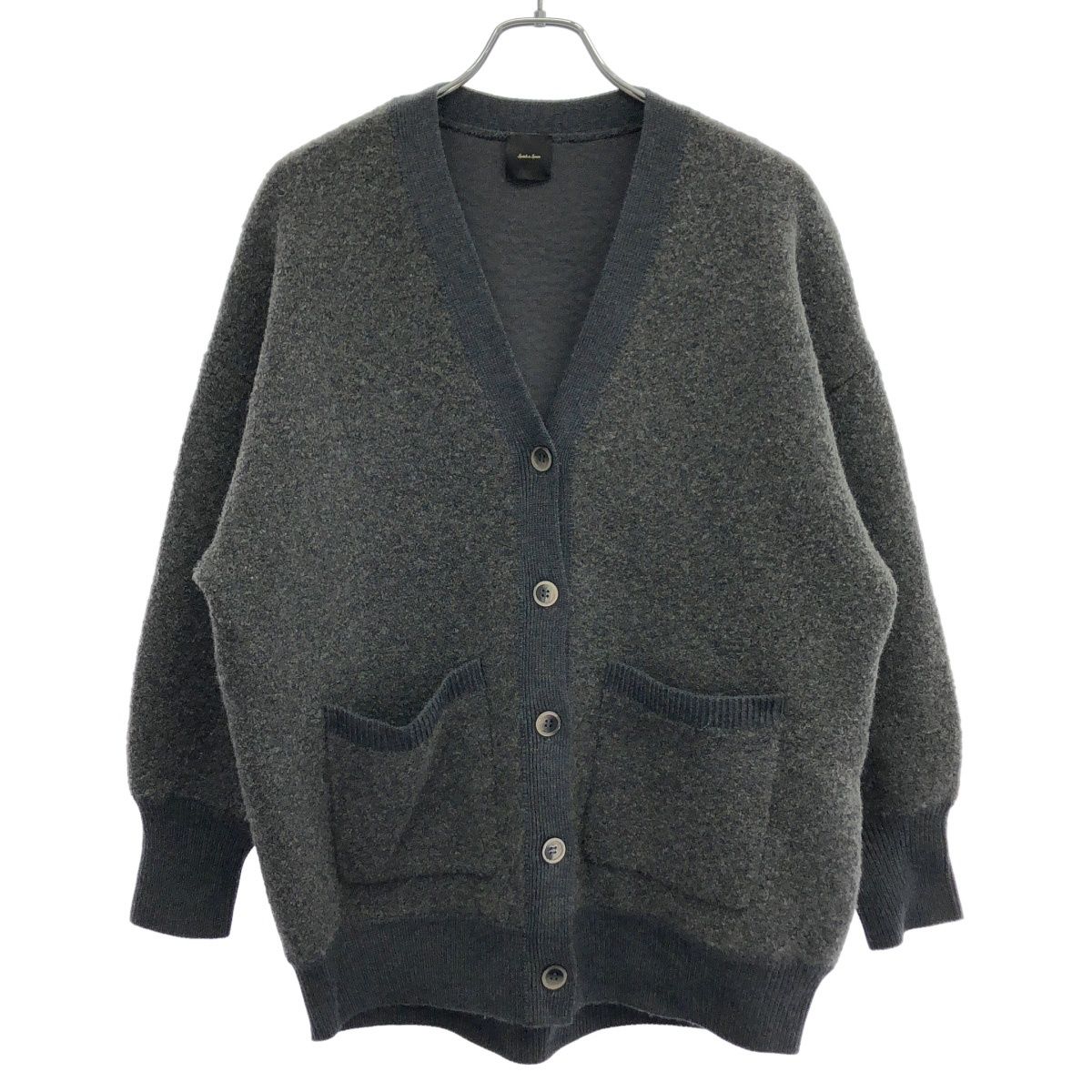 Spick&Spanスピックアンドスパン 25AW ブークレダブルフェイスカーディガン 25-080-200-5690 チャコール F