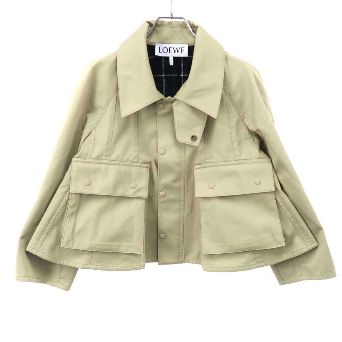 LOEWE ロエベ 24AW Trapeze Jacket トラペーズ ジャケット S359Y01XBT ベージュ 34