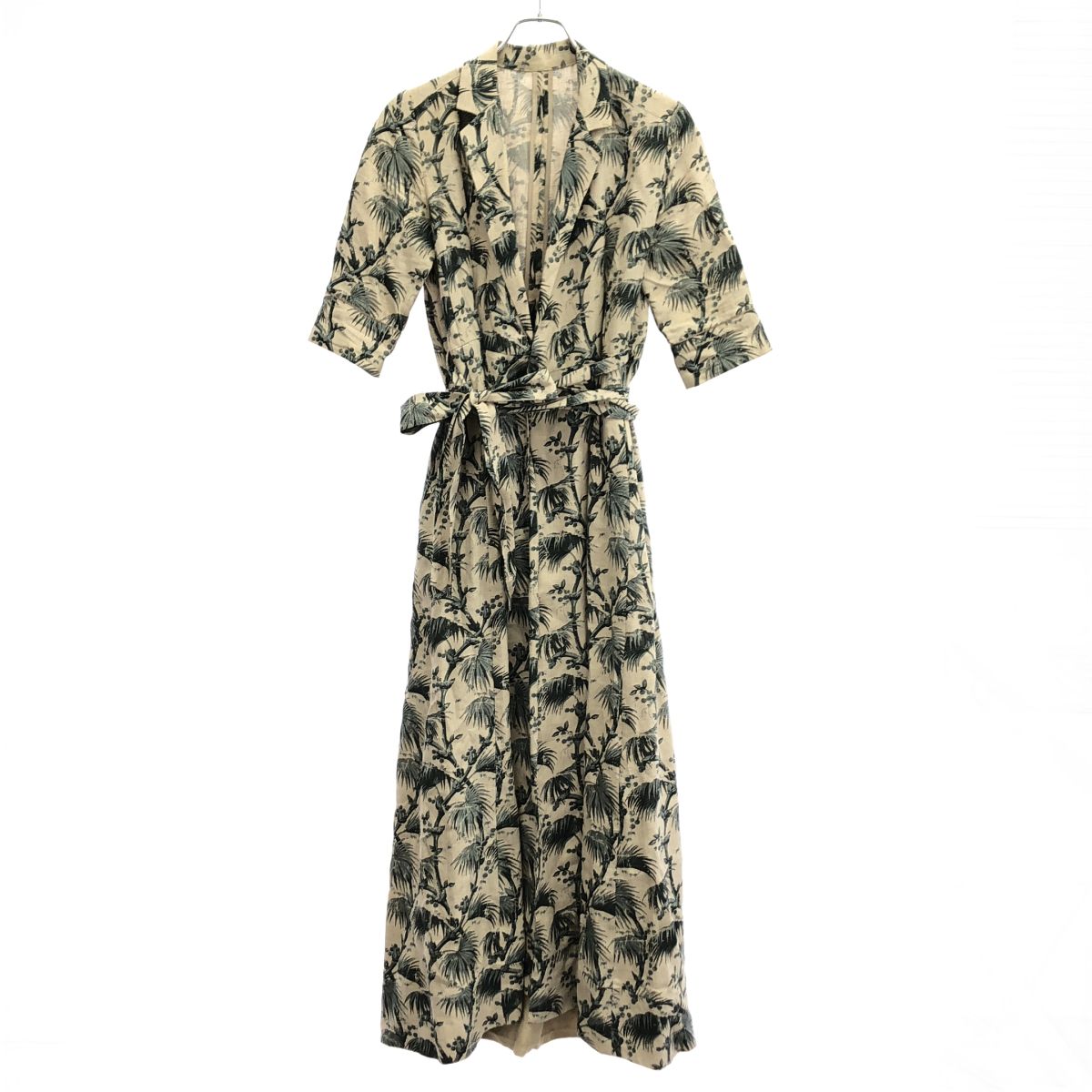 styling/ kei shirahata スタイリング ケイシラハタ リネンワンピース 16WF0191014 ベージュ グリーン 1
