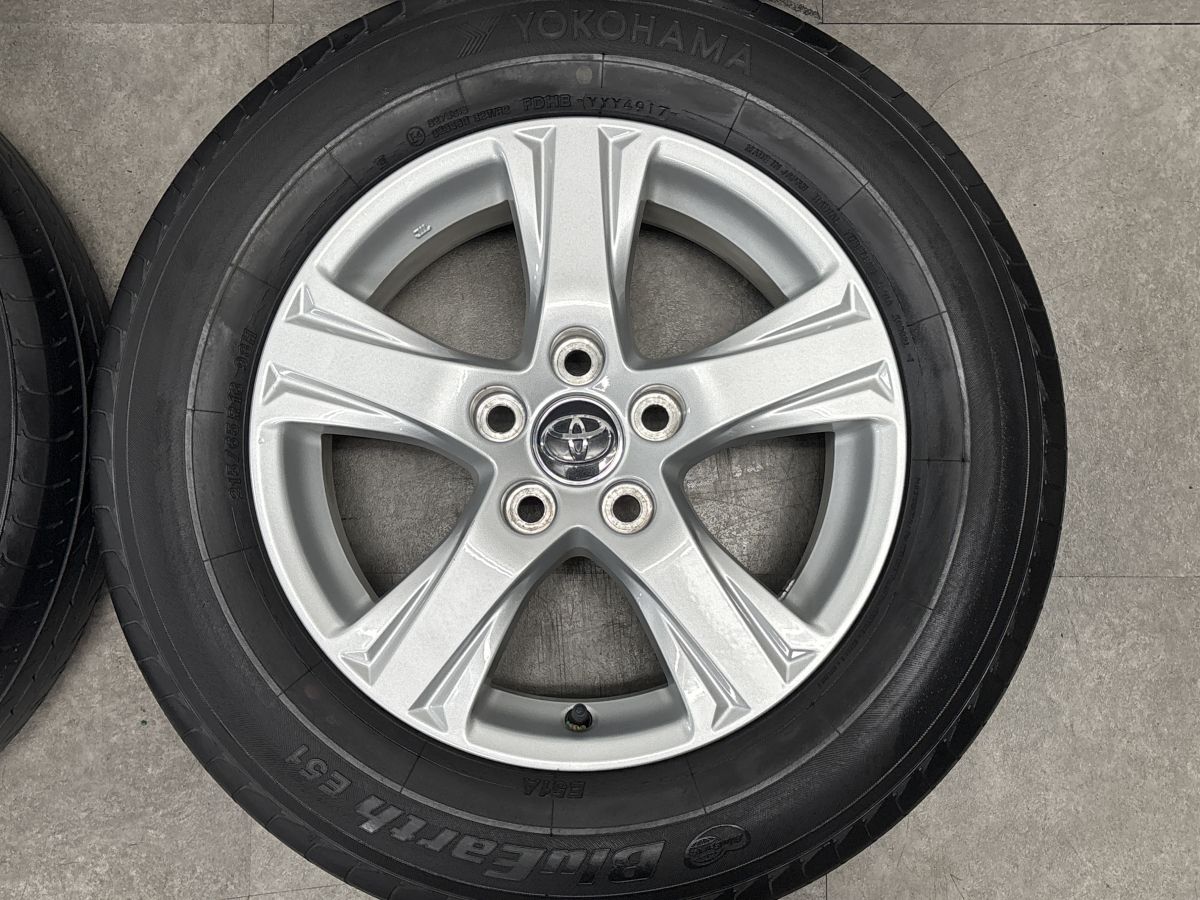 【美品】トヨタ 30 アルファード ヴェルファイア 純正 16in 6.5J +33 PCD114.3 ヨコハマ ブルーアース E51 215/65R16 ノーマル戻し 即納可