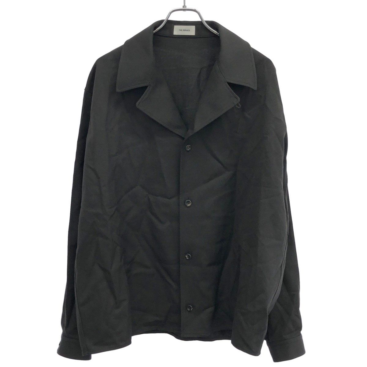 THE RERACS ザ リラクス 26SS OPEN COLLAR EASY JACKET オープンカラーシャツジャケット 26SS-REBL-489 ブラック系 48