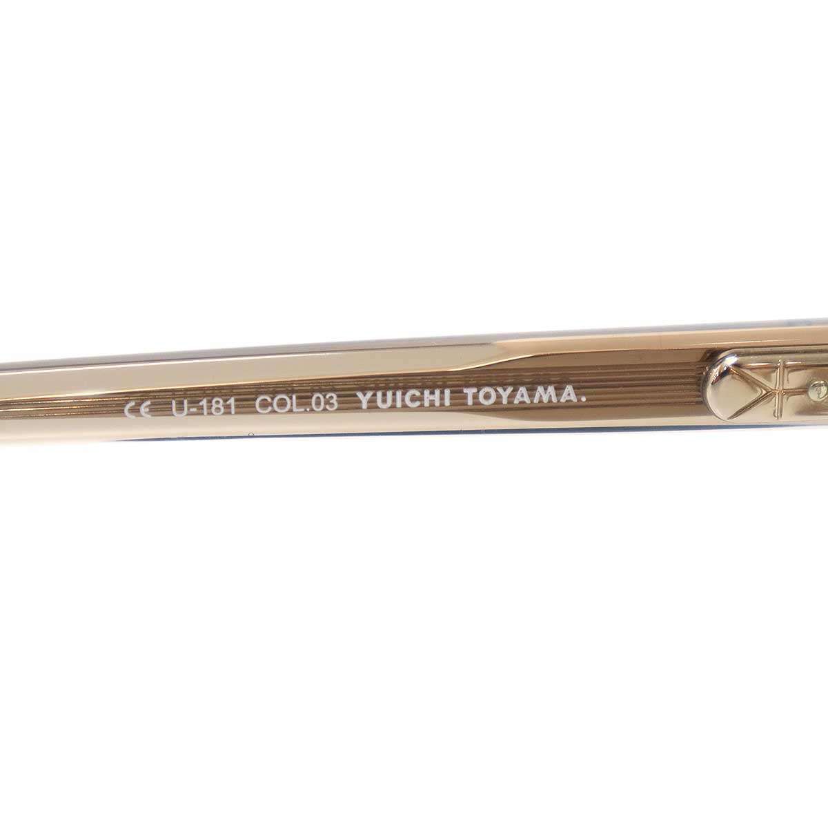 YUICHI TOYAMA.ユウイチ トヤマ アイウェア U181 COL.03 トープ 47□24 148 YUICHI TOYAMA.ユウイチ トヤマ アイウェア U181 COL.03 トープ 47□24 148