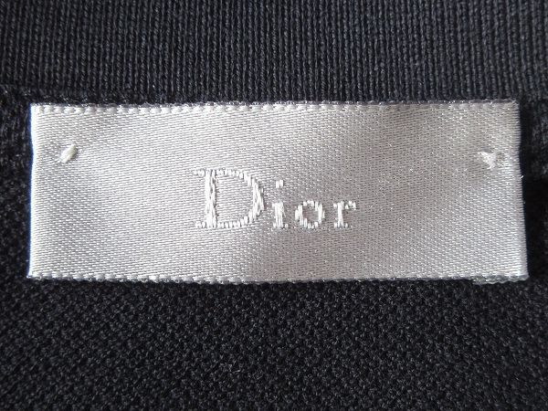 美品 エディ期 コレクション使用 Dior homme ディオールオム 2006SS ラインリブ 鹿の子 ポロシャツ XXS 黒 イタリア製 エディ・スリマン 美品 エディ期 コレクション使用 Dior homme ディオールオム 2006SS ラインリブ 鹿の子 ポロシャツ XXS 黒 イタリア製 エディ・スリマン