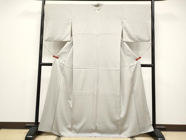 平和屋着物●色無地 草花地紋 茶鼠色 洗える着物 CABG3399tx 平和屋着物●色無地 草花地紋 茶鼠色 洗える着物 CABG3399tx