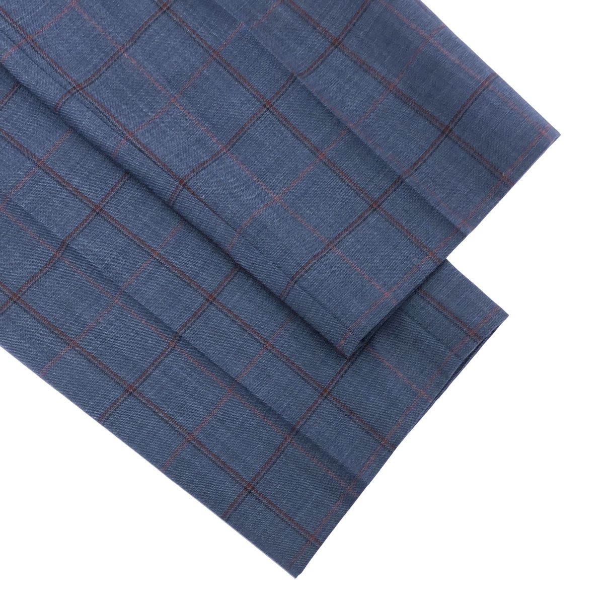 ETRO エトロ 23SS ウールチェック2Bテーラードジャケット&スラックスパンツ セットアップスーツ 231-1A299-1015 ブルー 50