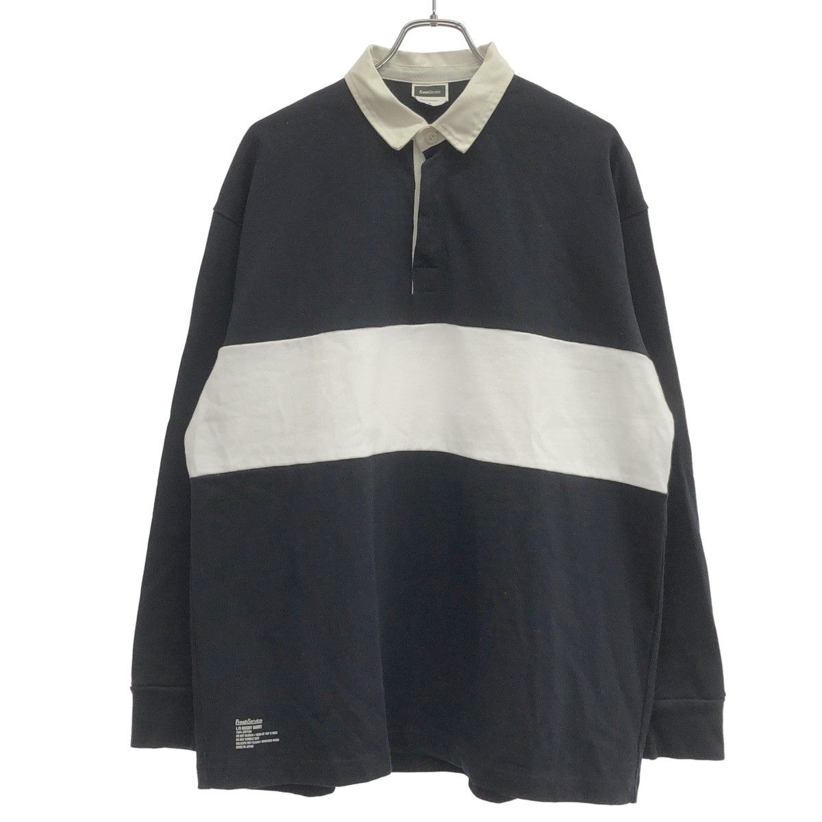 FreshService フレッシュサービス L/S RUGBY SHIRT ラグビーシャツ FSW-21-CS_19 ネイビー M