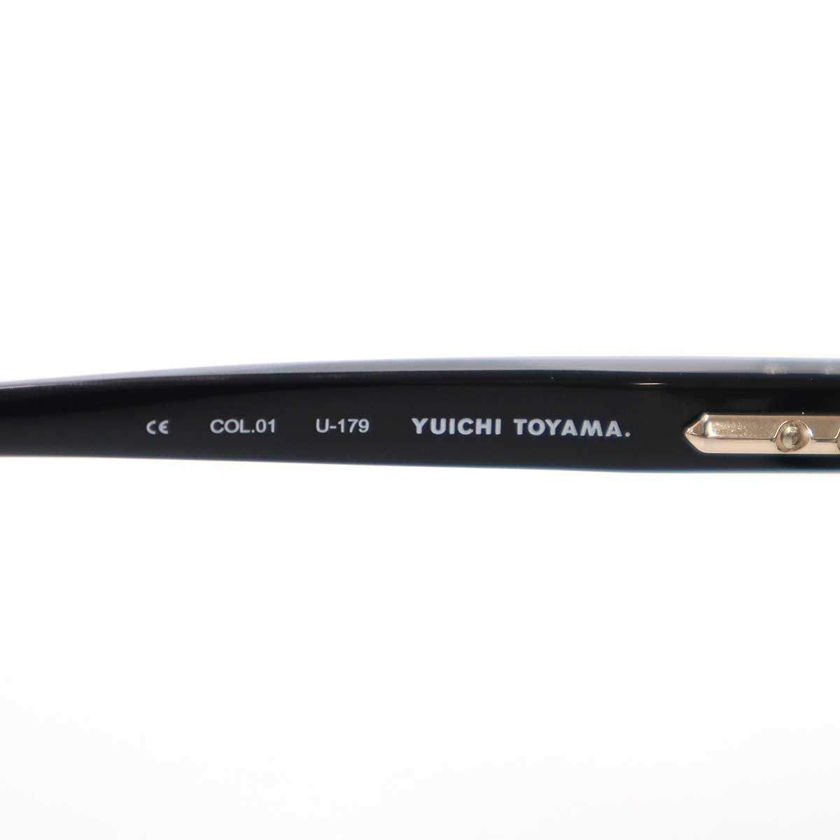 YUICHI TOYAMA.ユウイチ トヤマ WLG アイウェア サングラス U-179 COL.01 ブラック 48□22 148