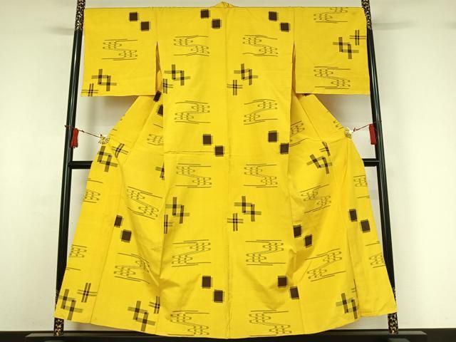 平和屋着物▽上質な紬 単衣 琉球絣 正絹 逸品 AABI9528jh 平和屋着物▽上質な紬 単衣 琉球絣 正絹 逸品 AABI9528jh
