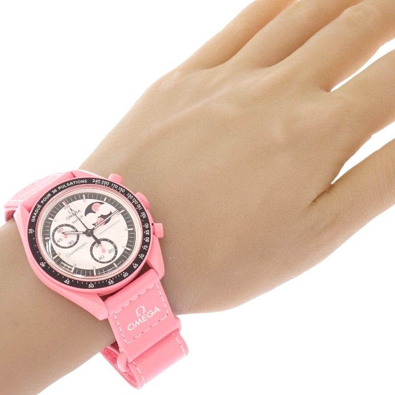 スウォッチ Swatch オメガ Omega S033P700 ピンク