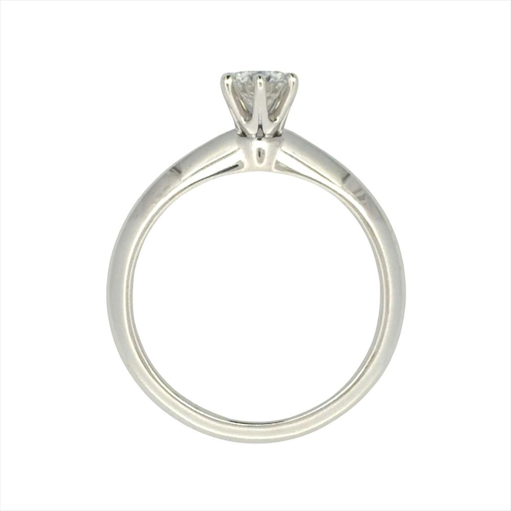 ティファニー Tiffany&Co. ソリティア リング 指輪 ダイヤモンド 0.3ct 約8号 Pt950 3.6g プラチナ F/VS1 レディース【中古】