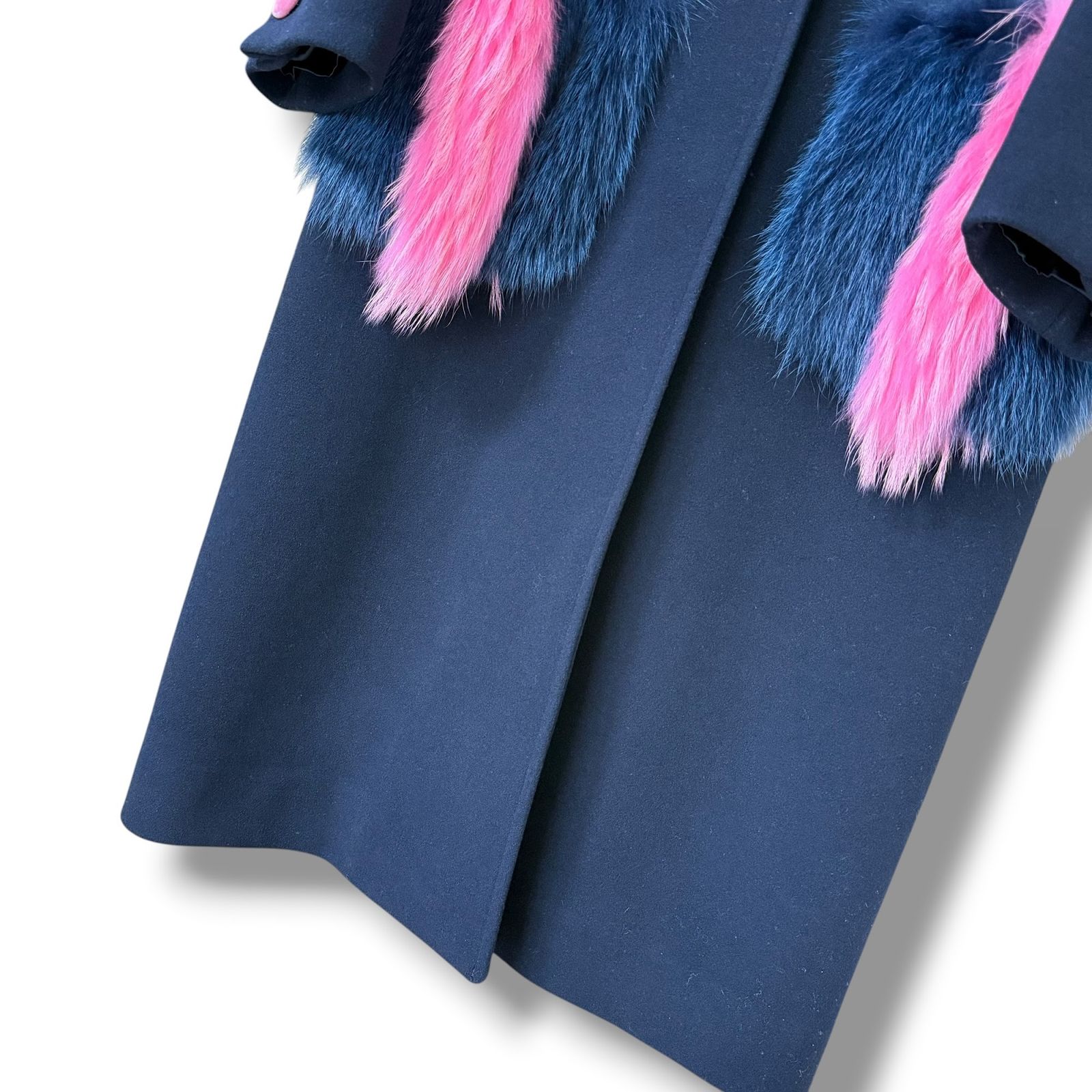 極美品 leur logette カシミヤ ロングコート フォックス ビジュー