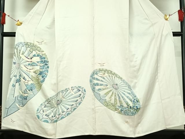 平和屋着物▽訪問着 単衣 飛鶴源氏車文 金彩 正絹 逸品 AABI9537jh 平和屋着物▽訪問着 単衣 飛鶴源氏車文 金彩 正絹 逸品 AABI9537jh