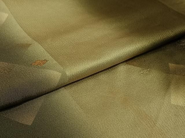 平和屋着物▽訪問着　単衣　竹屋町刺繍　菱文　暈し染め　金銀彩　正絹　逸品　AABI9538jh