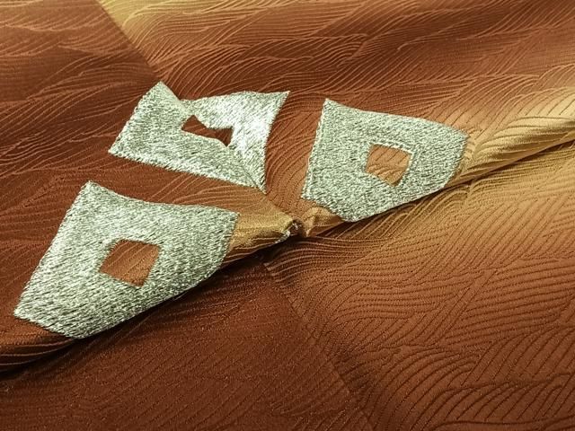 平和屋着物▽訪問着 単衣 刺繍 菱文 暈し染め 銀糸 正絹 逸品 AABI9539jh 平和屋着物▽訪問着 単衣 刺繍 菱文 暈し染め 銀糸 正絹 逸品 AABI9539jh