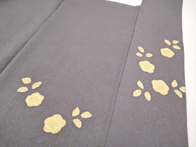 平和屋着物●京友禅の第一人者　松井青々　訪問着　駒刺繍　道長草花文　金彩　正絹　逸品　CABG3406tx