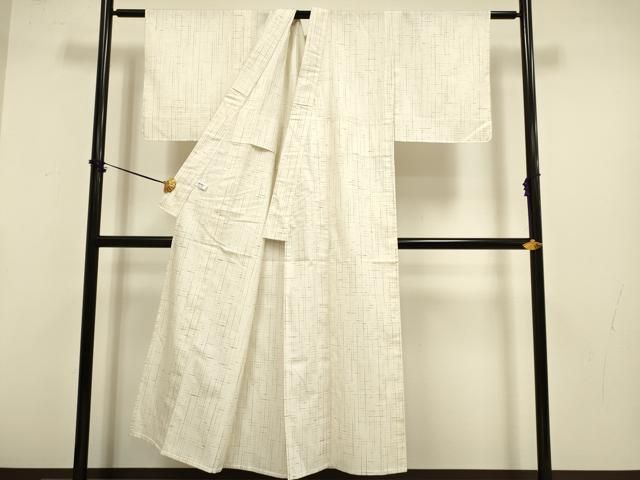 平和屋着物▽ぜんまい紬 単衣 絣文様 正絹 逸品 未使用 DABF5705du 平和屋着物▽ぜんまい紬 単衣 絣文様 正絹 逸品 未使用 DABF5705du