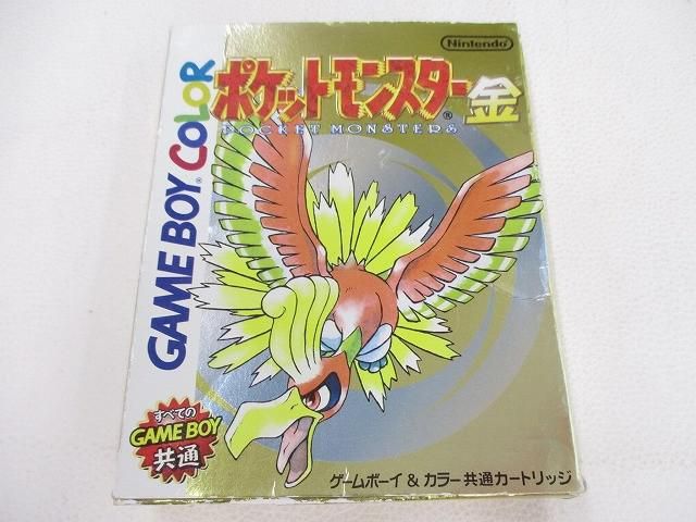 中古品 ゲーム ゲームボーイ ソフト ポケットモンスター 金 動作品 箱・取説付き