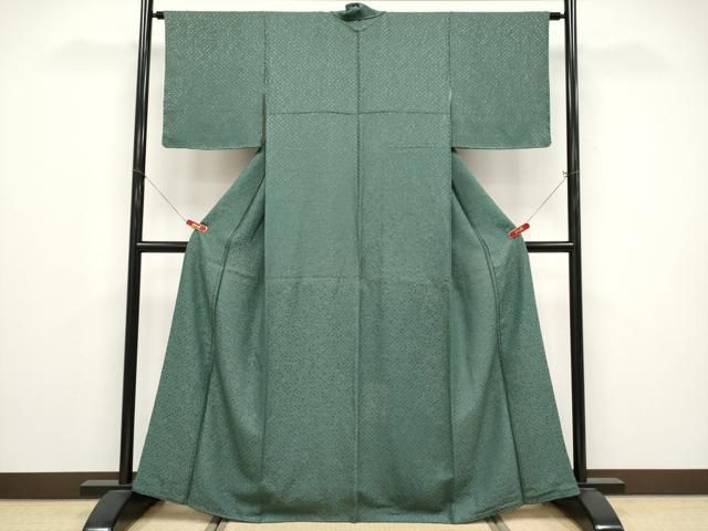 平和屋着物●上質な色無地 花地紋 革色 金通し地 正絹 逸品 CABG3411tx 平和屋着物●上質な色無地 花地紋 革色 金通し地 正絹 逸品 CABG3411tx