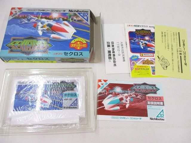 美品 ゲーム ファミコン ソフト セクロス SECCROSS 箱・取説・ハガキ・ステッカー付き