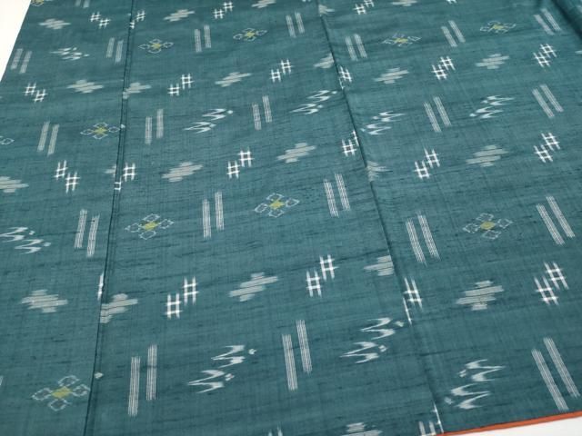 平和屋着物●本場琉球絣 手おり 大城永光作 証紙付き 正絹 逸品 CABG3417tx 平和屋着物●本場琉球絣 手おり 大城永光作 証紙付き 正絹 逸品 CABG3417tx