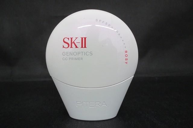 コスメ SK-II ジェノプティクス CC プライマー ロージーピンク 30g 日焼け止め美容クリーム 中古
