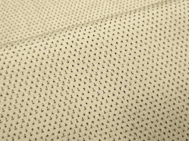 平和屋着物▽本塩沢　単衣　蚊絣　正絹　逸品　DABF5725du