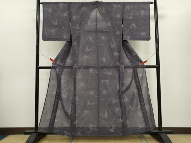 平和屋着物*夏物 紗紬 草木文 正絹 逸品 未使用 CABG2391ze 平和屋着物*夏物 紗紬 草木文 正絹 逸品 未使用 CABG2391ze