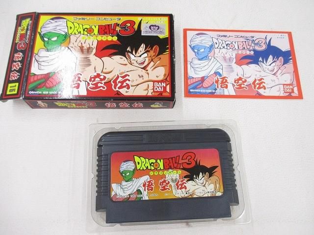 美品 ゲーム ファミコン ソフト ドラゴンボール3 悟空伝 箱・取説付き 美品 ゲーム ファミコン ソフト ドラゴンボール3 悟空伝 箱・取説付き