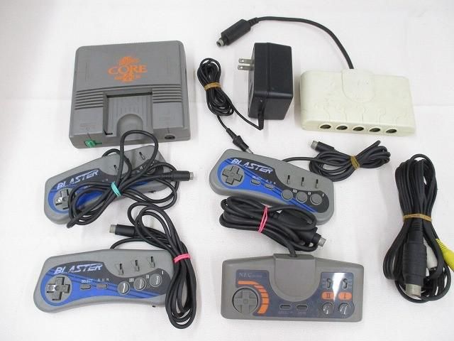 中古品 ゲーム NEC PCエンジン 本体 コアグラフィックス2 PI-TG7 動作品 周辺機器・コントローラー4点付き